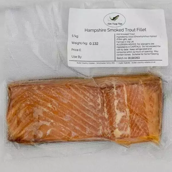 Hampshire smoked trout fillet.