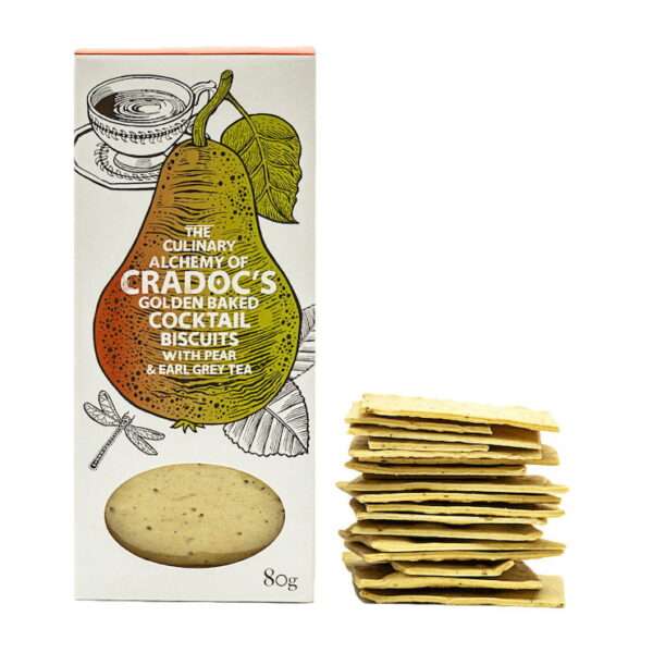 cradoc's pear & earl grey tea crackers