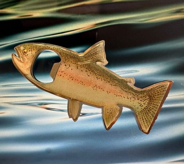 trout bottle opener & fridge magnet