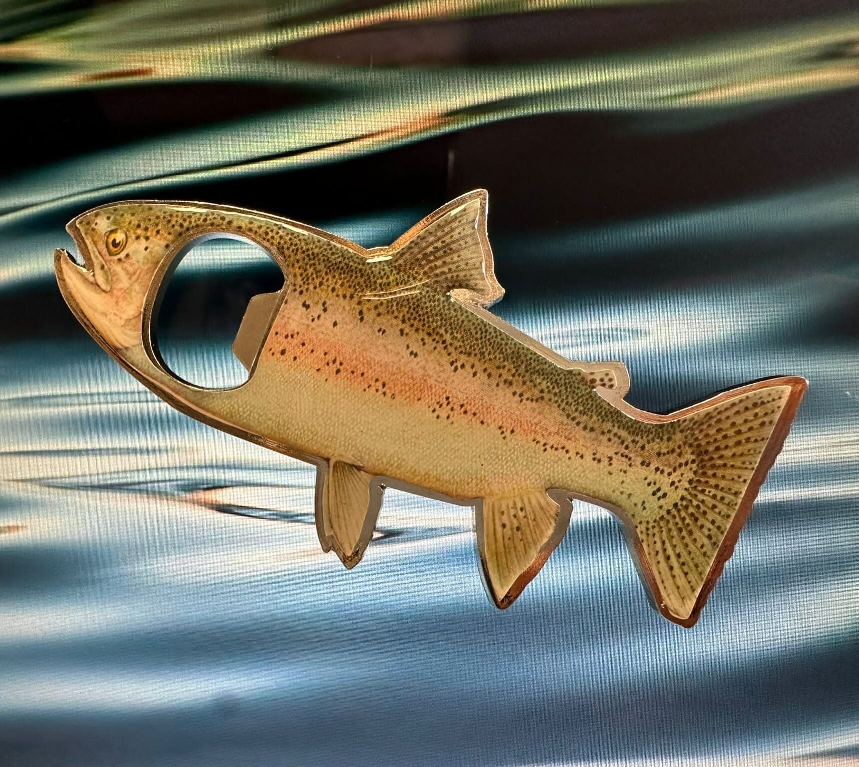 trout bottle opener & fridge magnet