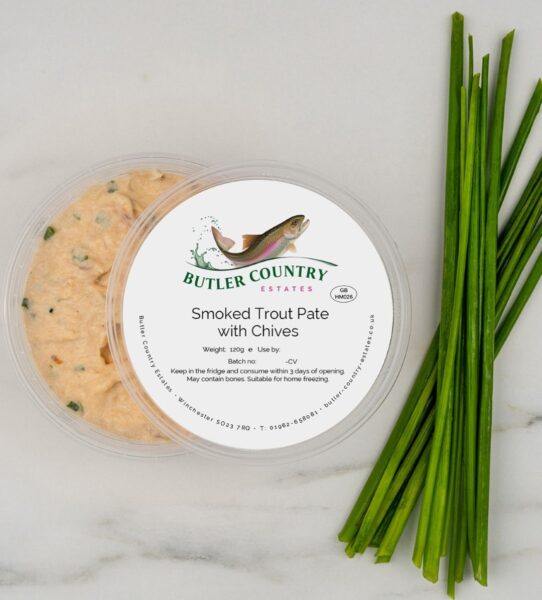 butler country estates smoked trout pate with chives