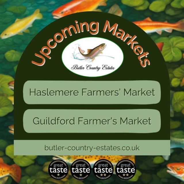 We will be at 2 Farmers' Markets this upcoming week! Join us and spoil yourself to delicious award winning trout goodies! Saturday, 2nd November ⭐️ Haslemere Farmers' Market 10:00 am – 2:00 pm - Tuesday 5th November ⭐️ Guildford Farmer's Market 10:30 am – 3:00 pm #hampshiretrout #freshtrout #smokedtroutpate #freshsmokedtroutpate #smokedfish #smallbusiness #supportlocal #buylocal #localproduce #farmersmarket #awardwinner #awardwinning #thetroutlet #haslemere #Guildford #guildfordsurrey