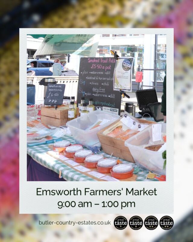 Good Morning! We will be at Emsworth Farmers' Market today, we have plenty of smoked trout products waiting for you! We will be here from 10:00 to 13:00! Can't make it today? Shop our trout products online or visit The Troutlet in Winchester every Thursday and Friday, 12-4 pm! More details at butler-country-estates.co.uk. See you there! 💚🎣⭐️🐟 #hampshiretrout #freshtrout #smokedtroutpate #freshsmokedtroutpate #smokedfish #smallbusiness #supportlocal #buylocal #localproduce #farmersmarket #awardwinner #awardwinning #thetroutlet #emsworth #emsworthlife #emsworthmarket #southsea