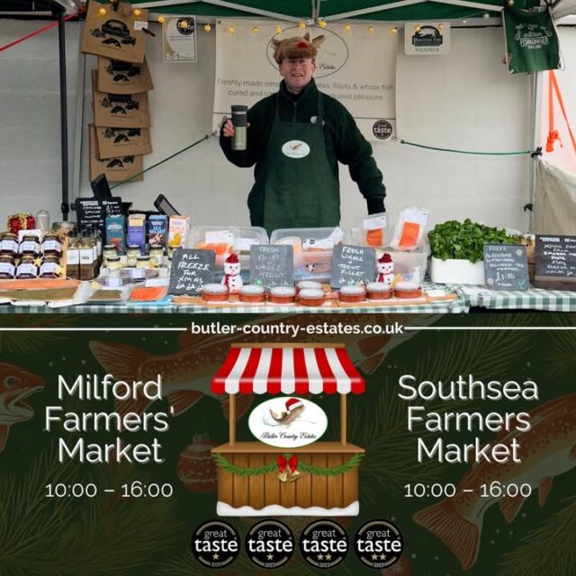 Morning, everyone! Today’s your last chance to catch us at Milford Farmers' Market and Southsea Farmers' Market this year! 🎄✨ Swing by, stock up, and get ready for Christmas—it’s all fresh and delicious, and guess what? Everything can be frozen for Christmas AND New Year! ❄️🎉 And for those last-minute Christmas needs, The Troutlet in Winchester will be open on 23rd December 9am-1pm! 🎅✨ #hampshiretrout #freshtrout #smokedtroutpate #freshsmokedtroutpate #smokedfish #smallbusiness #supportlocal #buylocal #localproduce #foodproducers #farmersmarket #awardwinner #awardwinning #christmas #christmas2024 #christmastime #christmasmarket #ChristmasShopping #milford #southsea