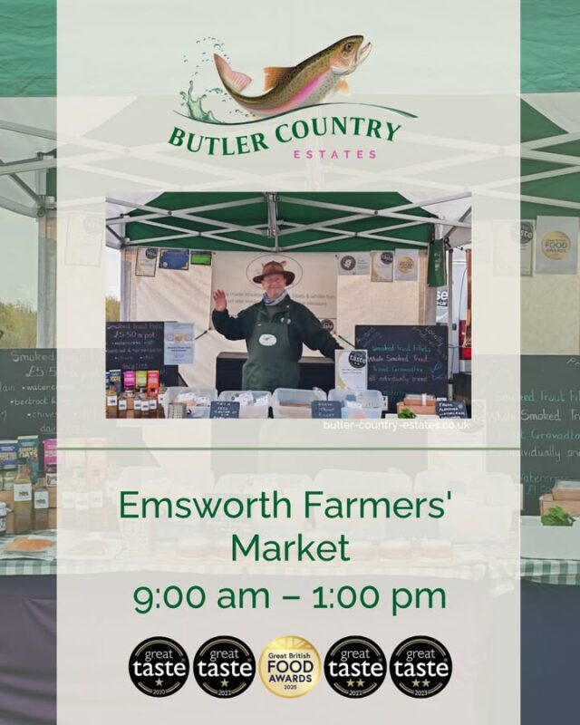 Good morning! Visit us at Emsworth and Fareham Farmers' Market this Saturday! We have our delicious award winning smoked trout waiting for you! 📍 Emsworth Farmers’ Market — 9:00 am – 1:00 pm You can also buy our products online and at the Troutlet! 📆 Now open Monday to Friday ⏰ 10 AM – 4 PM #hampshiretrout #freshtrout #smokedtroutpate #freshsmokedtroutpate #smokedfish #smallbusiness #supportlocal #buylocal #localproduce #farmersmarket #awardwinner #awardwinning #thetroutlet #emsworth #emsworthlife #emsworthmarket