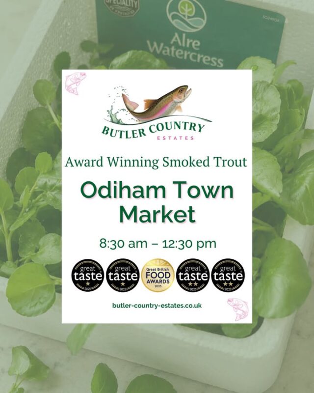 Good morning, Odiham! Enjoy a brilliant start to your weekend with delicious smoked trout goodies and many local treats! We are here from 08:00AM-12:30PM! You can also buy our products online and at the Troutlet! 📆 Now open Monday to Friday ⏰ 10 AM – 4 PM 🎣💚⭐️🐟 #hampshiretrout #freshtrout #smokedtroutpate #freshsmokedtroutpate #smokedfish #smallbusiness #supportlocal #buylocal #localproduce #foodproducers #farmersmarket #greattaste #hampshire #hampshirefarmers #hampshirefarmersmarket #odiham #odihampeople #odihamvillage #odihamhighstreet #producer #producerlife #producerlifestyle