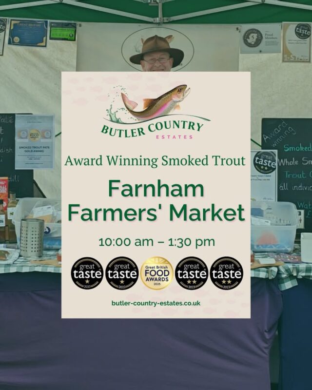 Good morning! Come see us today at the Petworth Farmers' Market! We’ll be here from 9:00am to 1:00pm and have plenty of fish waiting for you! 🐟✨ You can also buy our products online and at the Troutlet! 📆 Now open Monday to Friday ⏰ 10 AM – 4 PM Every purchase helps support a small, local business 💚🎣⭐️ #hampshiretrout #freshtrout #smokedtroutpate #freshsmokedtroutpate #smokedfish #smallbusiness #supportlocal #buylocal #localproduce #foodproducers #farmersmarket #greattaste #hampshire #hampshirefarmers #hampshirefarmersmarket #petworth