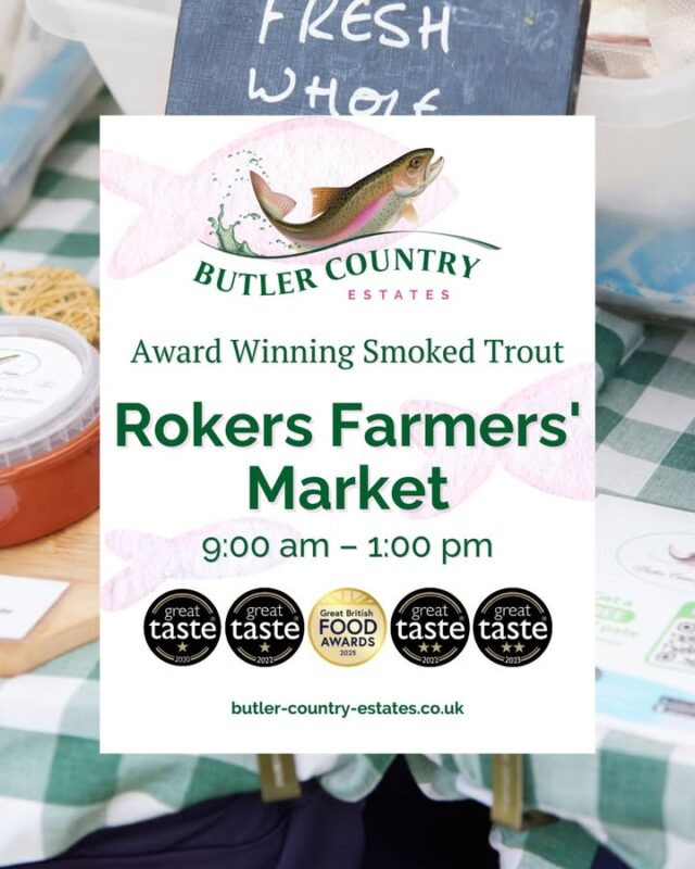 Good morning! Join us at Rokers, for the Rokers Farmers' Market this Sunday! There are lots of wonderful small and local businesses here for you! 💚 Wildcroft Dairy Rokers Animal Feeds, Equestrian & Country Store Whats On Hampshire You can also buy our products online and at the Troutlet! 📆 Now open Monday to Friday ⏰ 10 AM – 4 PM #hampshiretrout #freshtrout #smokedtroutpate #freshsmokedtroutpate #smokedfish #smallbusiness #supportlocal #buylocal #localproduce #foodproducers #farmersmarket #rokersanimalfeeds